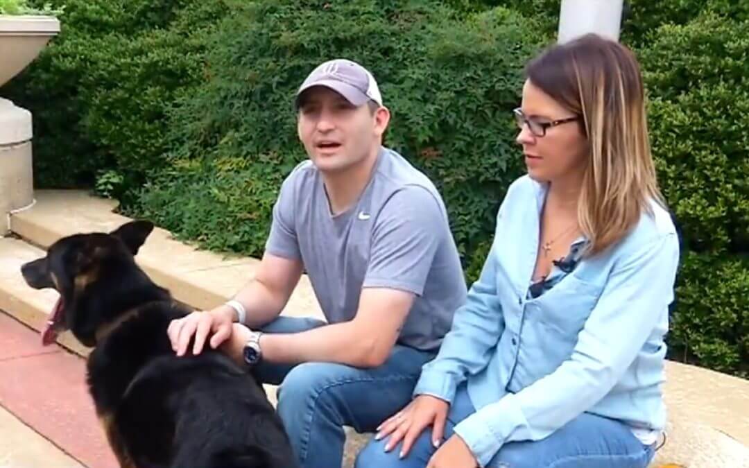 Veteran Reunites With Service Dog After Fighting Cancer
