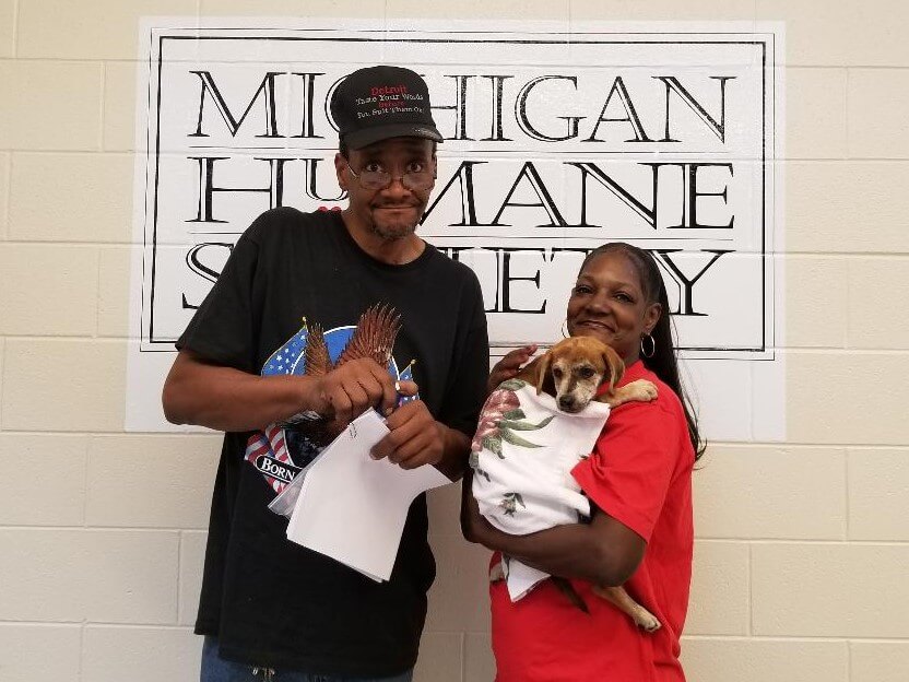 Veterans receive free pet adoptions with Michigan Humane Society's MHS for Military program.