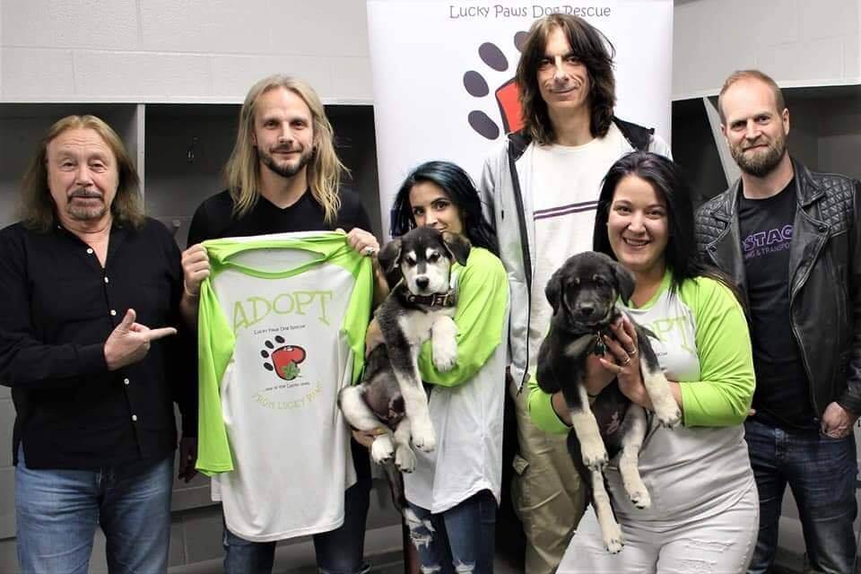 Members of Judas Priest Show Softer Side With Rescue Dogs