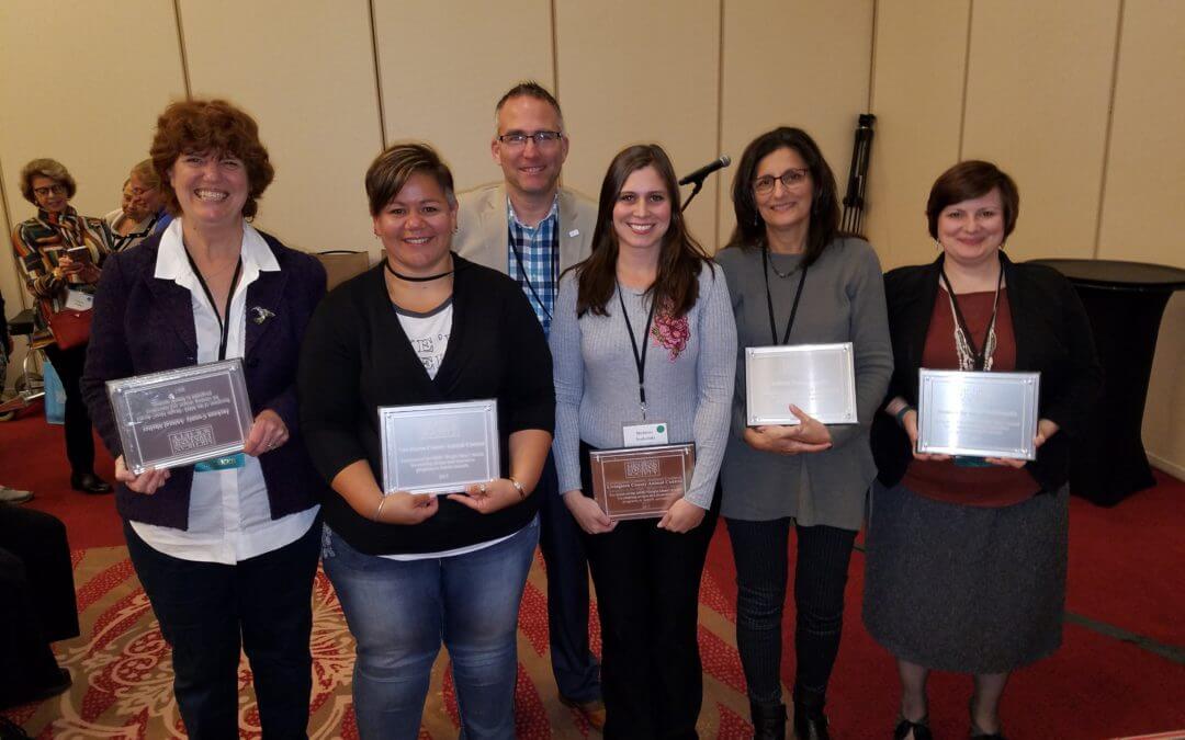 Bright Idea Award Winners at the 2017 Great Lakes Animal Welfare Conference.