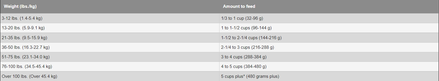Adult Dog Feeding Schedule